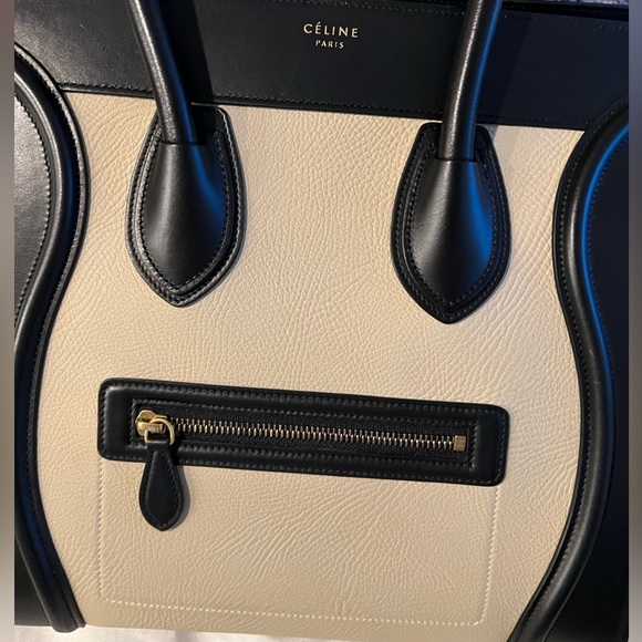 Celine Tri-Colored Luggage Tote - Picture 11 of 14